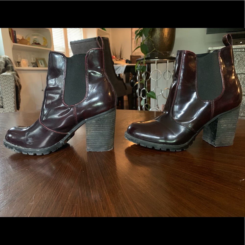 Madden Girl Dark Burgundy Ankle Booties - Picture 3 of 4